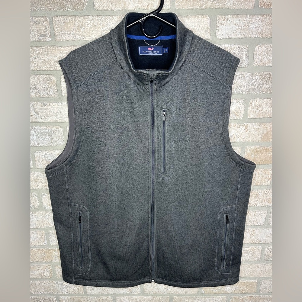 vineyard vines Men's Mountain Sweater Fleece Vest Size XL - 0292